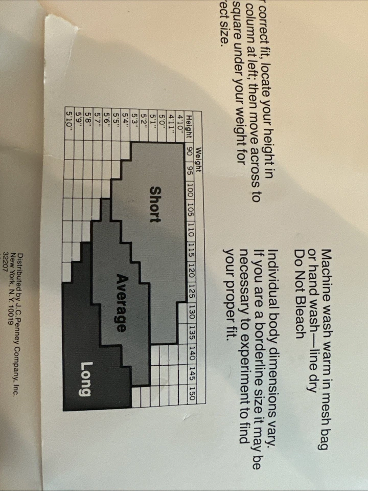 Pantimedias de Moda JCPenney NOS Marrón Cuadros Talla Corta Foto 4 de 4