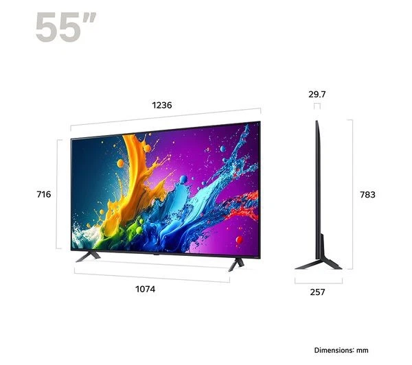 LG 55QNED80T6A 55" Smart 4K Ultra HD HDR QNED TV with Amazon Alexa - New Sealed - Image 4 of 4