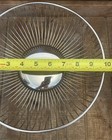 Vintage Mid-Century Modern Silver Open Spoke Wire Metal Round Fruit Bowl 9 3/4”  — photo 6
