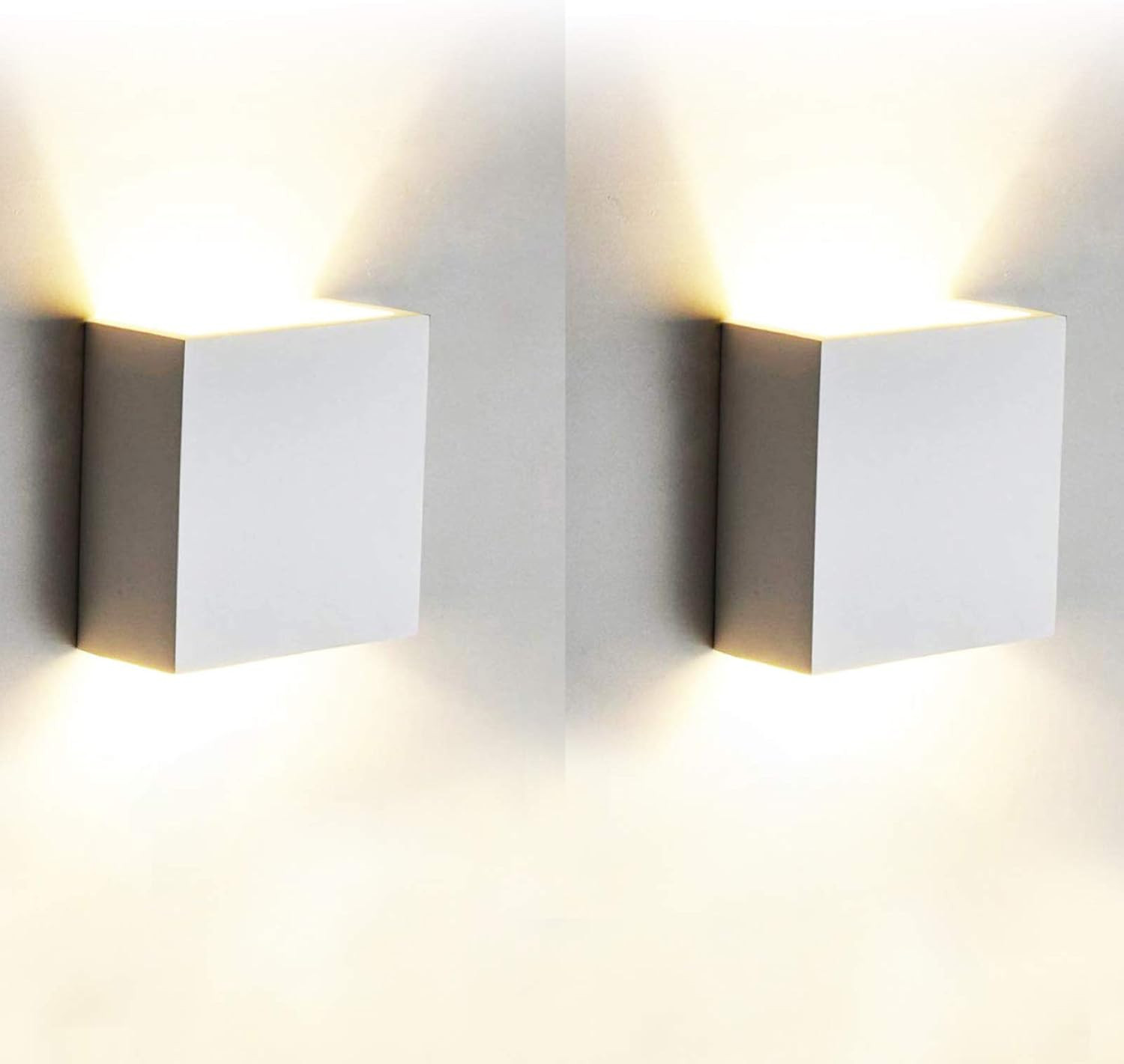 Offerta 2x Applique LED Parete 7W Alluminio - Lampada Moderna Interni