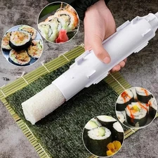 DIY Sushi Bazooka Maker Roll Mold Cylinder Rice Meat Roller Kitchen Tool Bento