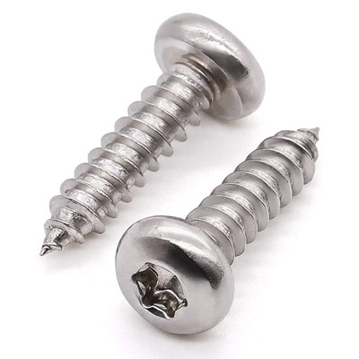 #10 X 3/4'' Pan Torx Head Self Tapping Screws for Wood, 304 Stainless Steel
