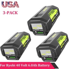 3x For Ryobi 40Volt 6.0Ah Lithium Battery OP4050 OP40602 OP40261 OP4060 OP4030