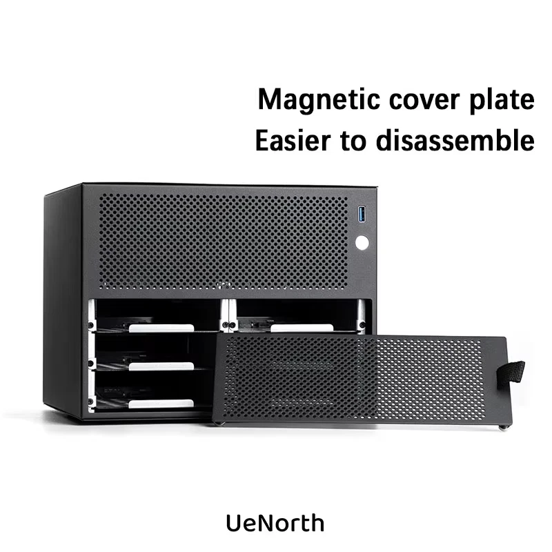 UE-S6 six-slot NAS chassis itx motherboard DIY desktop storage server small case - Bild 4 von 4