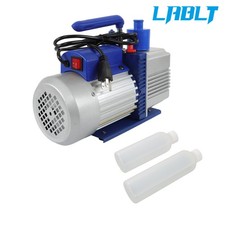 LABLT 110V 9.6CFM 1HP Single-Stage Rotary Vane HVAC Air Vacuum Pump W/Oil Bottle