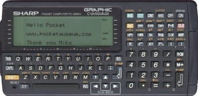 SHARP Pocket computer PC G850V Function Calculator From Japan