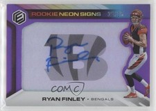 2019 Panini Elements Rookie Neon Signs Purple 20/25 Ryan Finley #RNS-RF Auto x5u