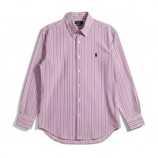 NWT Ralph Lauren Boys Striped Button Down Shirt Classic Preppy Spring Summer