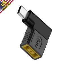 65W For Lenovo Square Charger To USB C Type C Power Adapter Connector Elbow