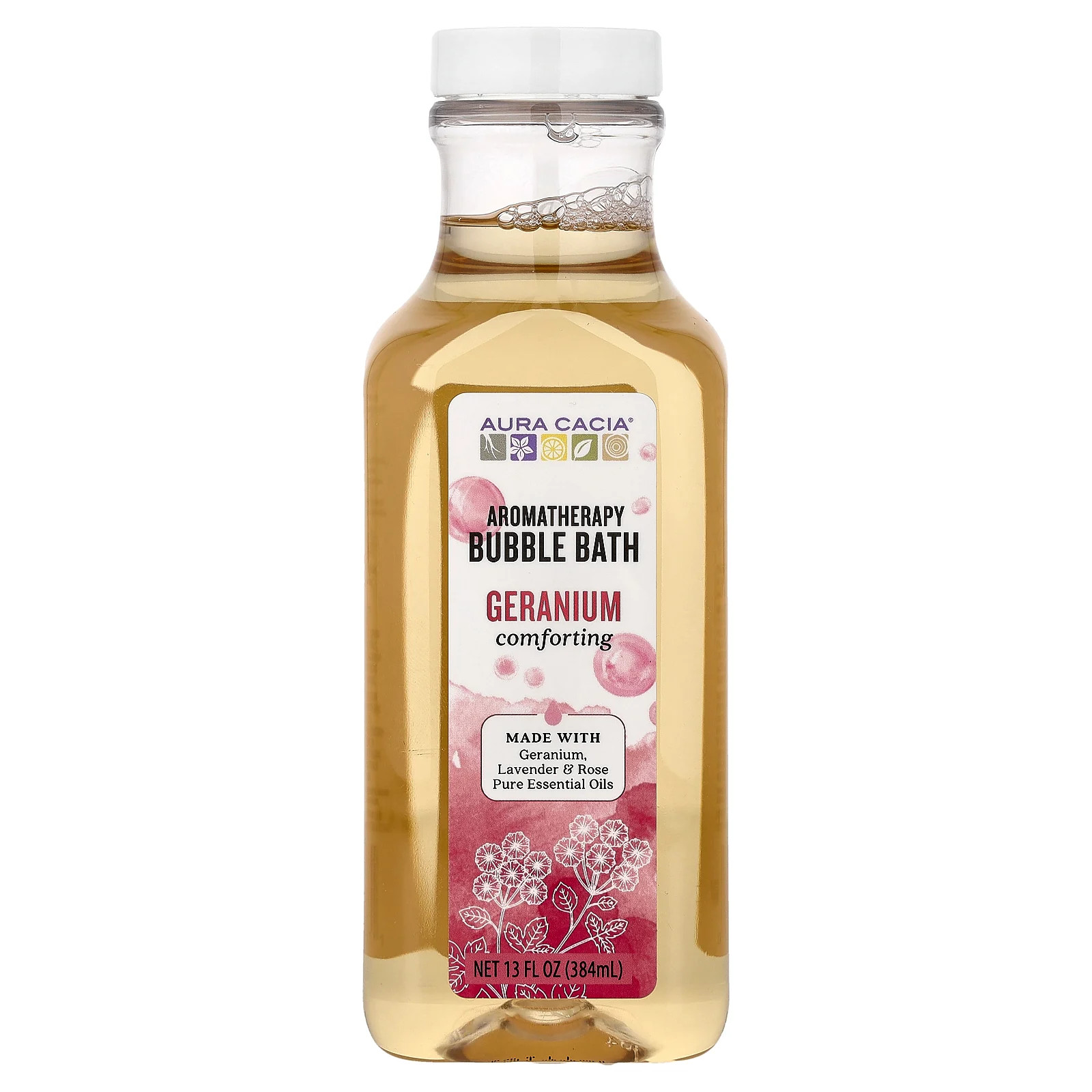 Ароматерапевтическая пена для ванны герань 13 жидких унций 384 мл 3190₽