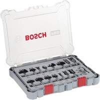 Bosch 15-Teiliges FräSer-Set, 8-Mm-Schaft. FüR HandfräSen, 2607017472