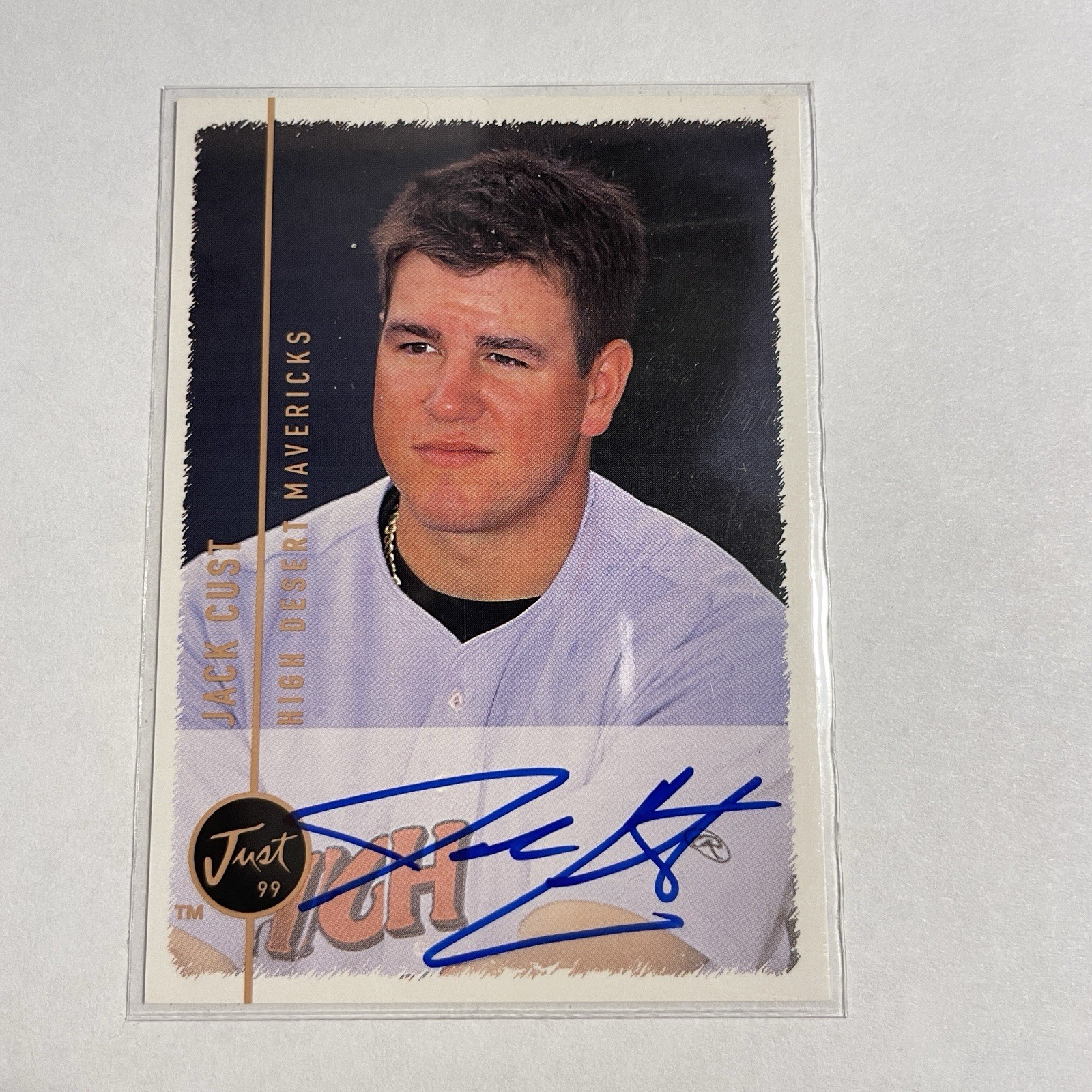 1999 Just Minors Auto Jack Cust (Portrait) Auto