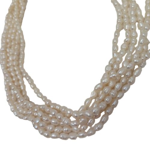 Tahiti Vintage Süßwasserperlen Schmuck Set Halskette & Armband 14k GOLD Verschluss - Bild 3 von 14