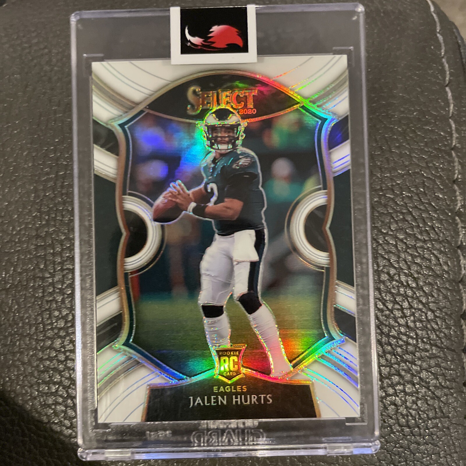 2020 Panini Select Jalen Hurts White Prizm /35 Concourse Rc