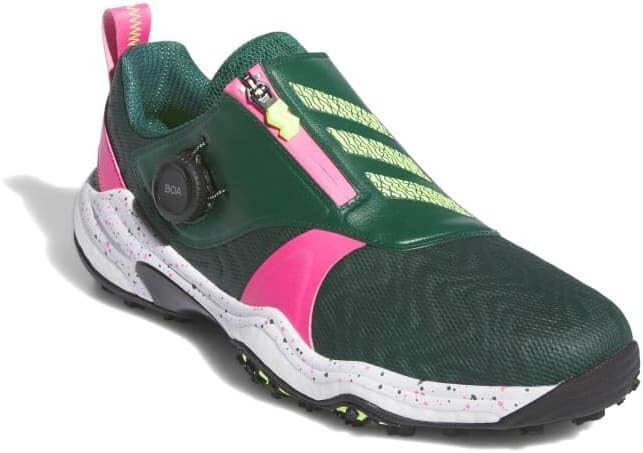 adidas Golf Men's Shoes CODECHAOS 25 BOA Green Yellow Pink NKZ93