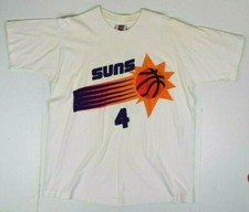 VTG NBA T-Shirt Michael Finley Phoenix Suns M/L Rookie Year Comet Ball 1995-96