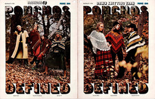 Ponchos Defined Poncho Pattern Leaflet 6 Patterns 1970's VTG Dawn Knitting
