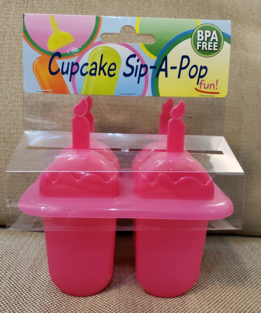 Colorful BPA-Free Cupcake Popsicle Molds for Frozen Treats & Birthdays  -image