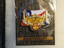 Hard Rock Cafe pin San Antonio 26th anniversary El Alamo 3D Texas Flag 2021