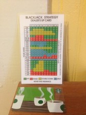 Large Blackjack Strategy Card 3 Cards