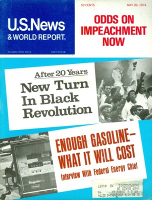 1974 U.S. News & World Report: Impeachment Odds/Black Revolution/Gas Shortage