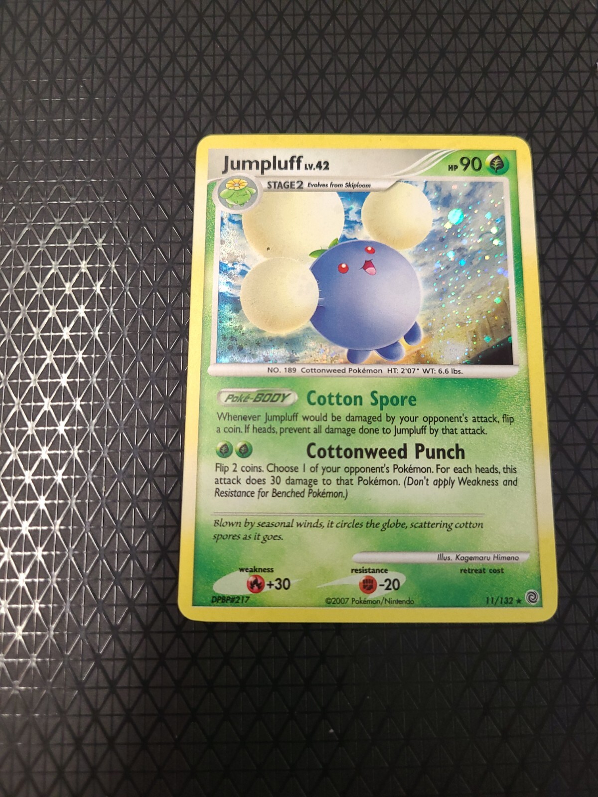 Jumpluff 11/132 - Diamond & Pearl Secret Wonders Holo Rare 2007 Pokémon — NM LP