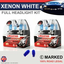 Clio Mk3 05-12 Xenon White Upgrade Kit Headlight Dipped High Side Bulbs 6000k