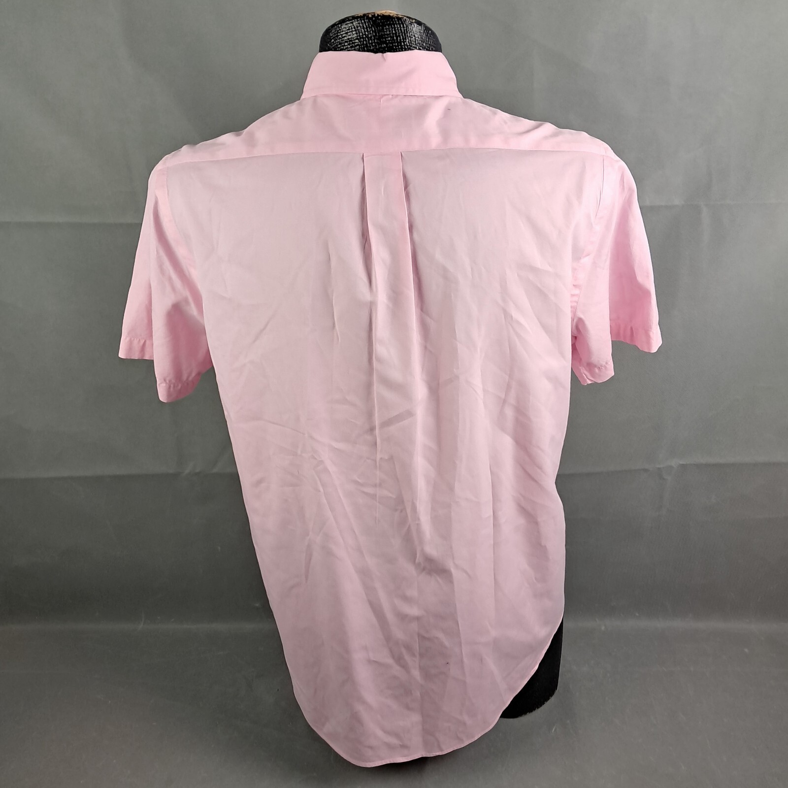 Camicia uomo Ralph Lauren peso piuma twill con bottoni taglia L rosa pastello logo pony