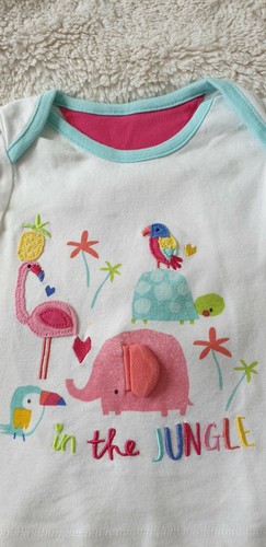 Girls Mothercare Cute Jungle Animal P.J.s. Age 1.5 to 2 Years - Picture 3 of 6