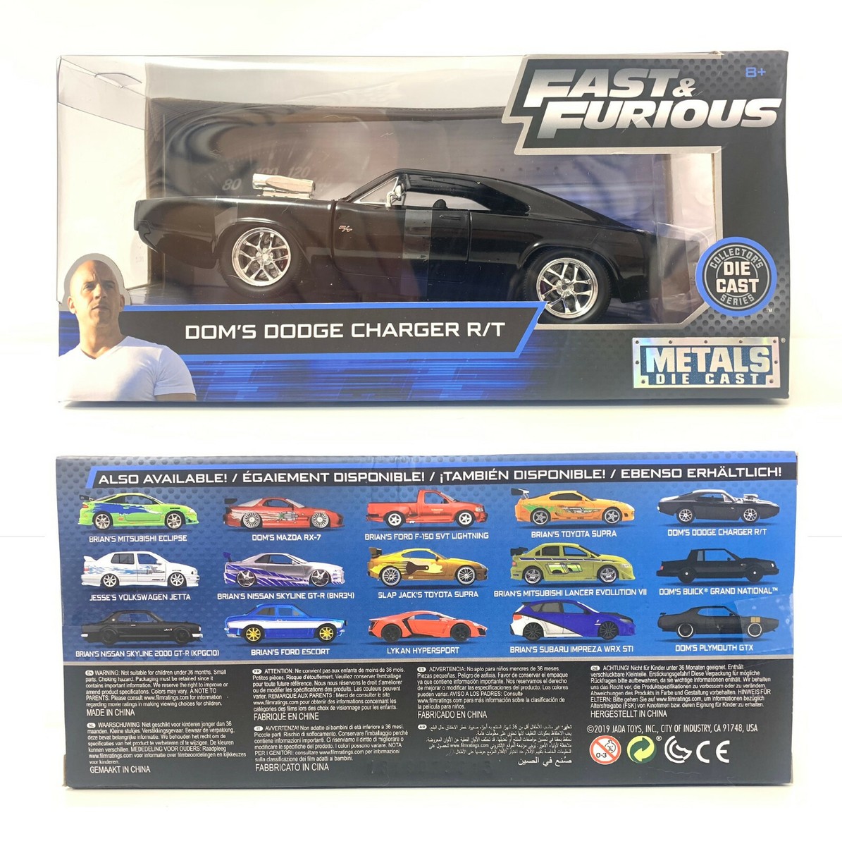 Fast And Furious 1970 Dom's Dodge Charger R/T, JADA, Diecast