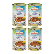 Food-United bayerische Gourmet Gulasch-Suppe von ZIMMERMANN 4x400g Dose