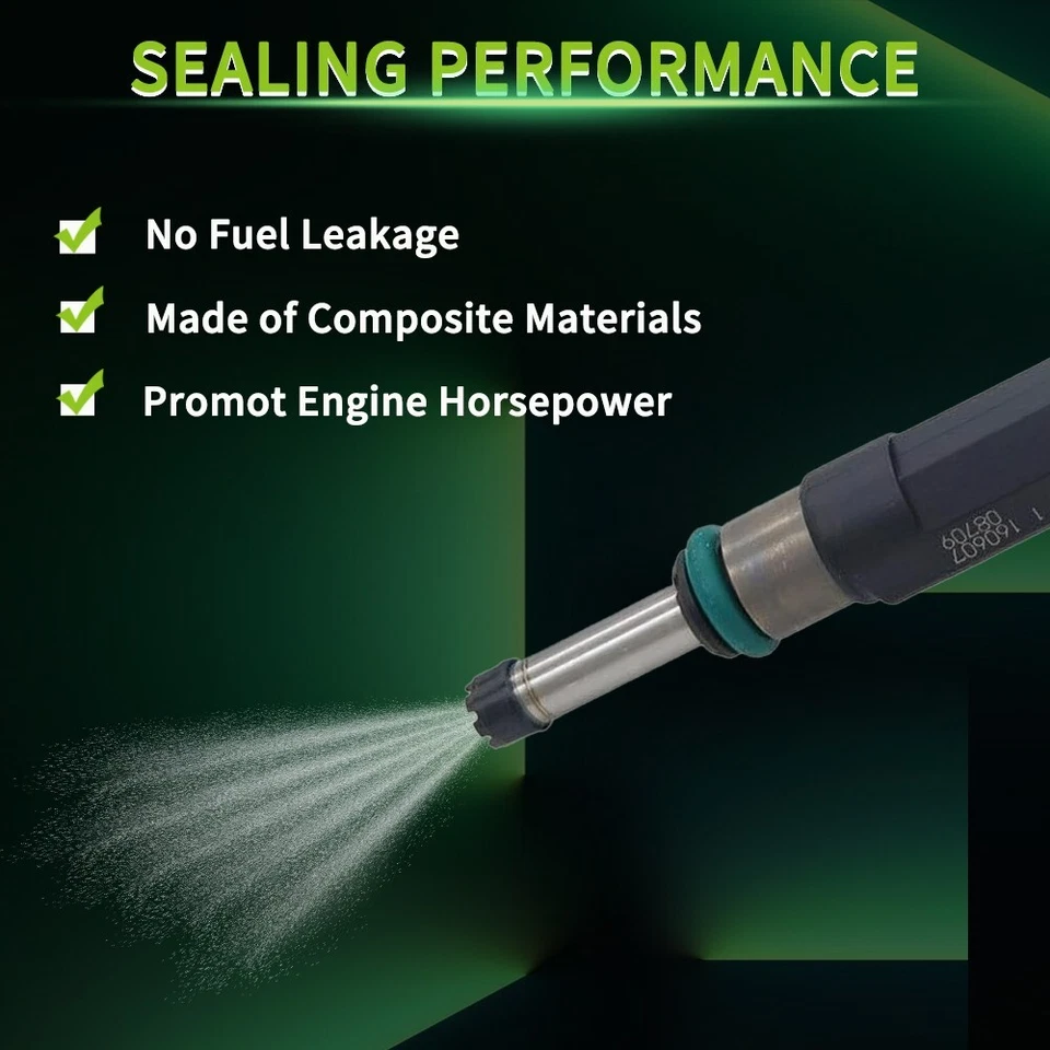 Set of 4 Fuel Injectors For Nissan Versa 12-19 Versa Note 14-16 1.6L 16600-1KT0A - Image 3 of 4