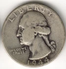 USA - 1944P - Washington ¼ $ - Silver Eagle - no mint mark - #14824RG
