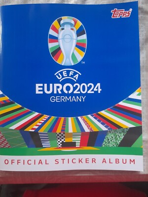 Euro 2024 loose set all 707 stickers including gold sticker signature and empty album
