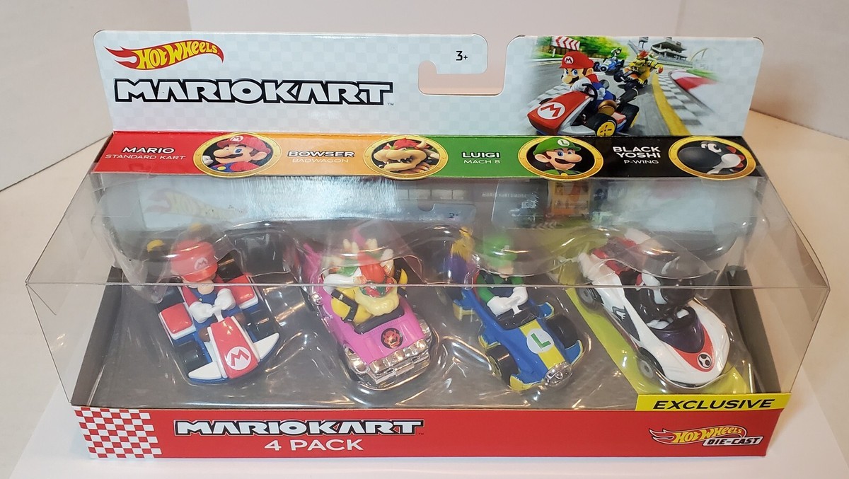 Hot Wheels 2019 Mario Kart Exclusive RARE Black Yoshi Die Cast 4