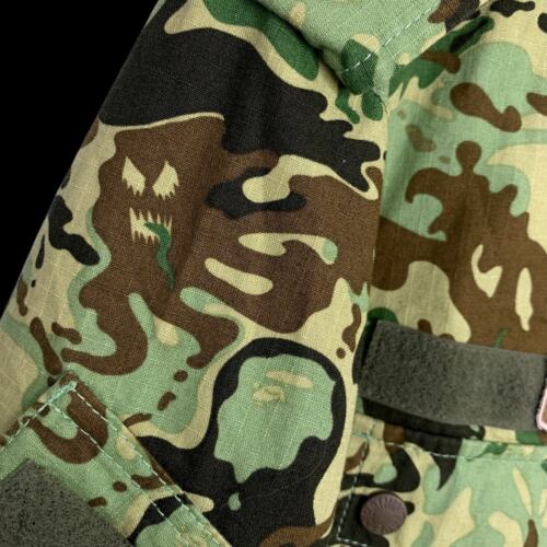 BAPE A BATHING APE | Octopus Ghost Camo Field Jacket (Green) | M vtg rare - Picture 5 of 8