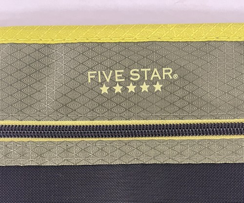 Mead Five Star Pen Pencil Pouch for Binder Zippered Black/Green 11" x 8.75" NEW - Picture 5 of 6