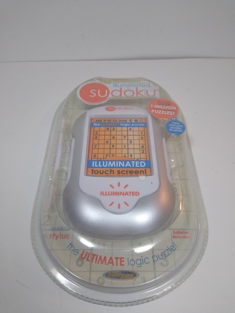 Sudoku Electronic Illuminated Hand Held Logic Puzzle Video Game New 