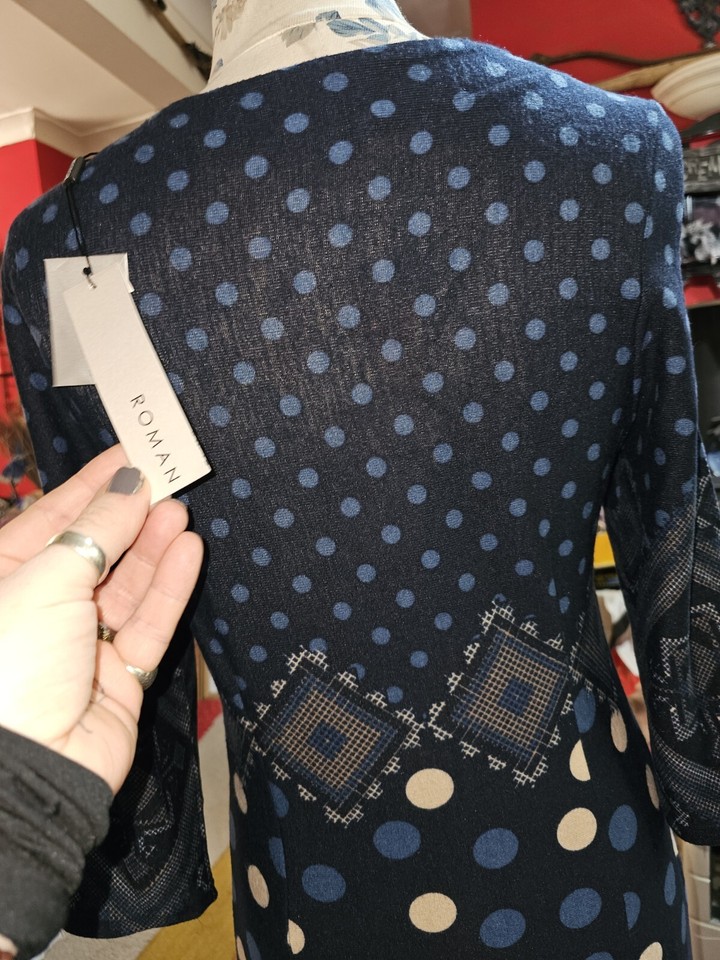 BNWT Roman Blue Dress Size 16 eBay