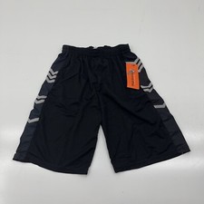 HE Black Gray Piping Athletic Shorts Boys Size Large 12/14 NEW