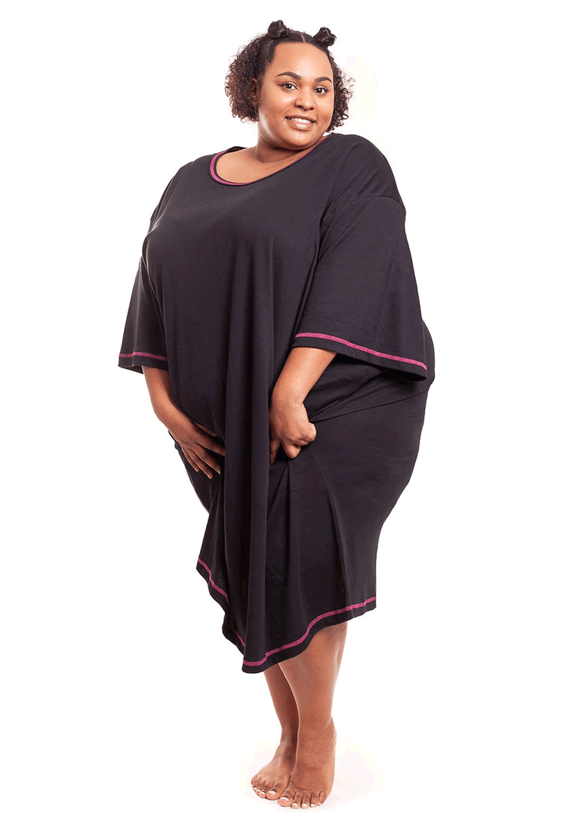 Plus Super Size Cotton Long Nightie Nightdress Lounger T Shirt XXXL Extra Large eBay
