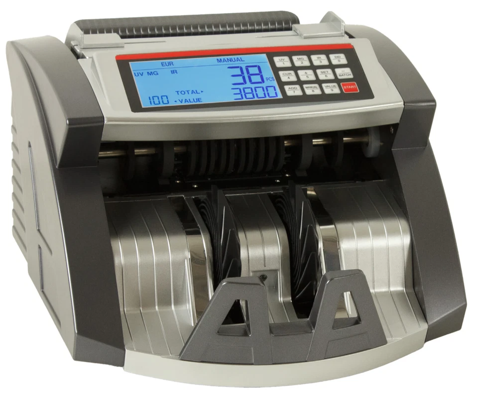 Geldzählmaschine Wertzähler für Einzelsorten Banknotenzähler Geldzähler SR3800 - Bild 2 von 4