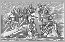 Jesus Christ panno 3d STL file - Model for CNC Router Machine #6