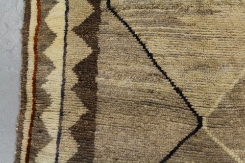 Old Handmade Oriental Parsian Gabbeh Wool Rug 145cm x 80cm - Picture 6 of 10