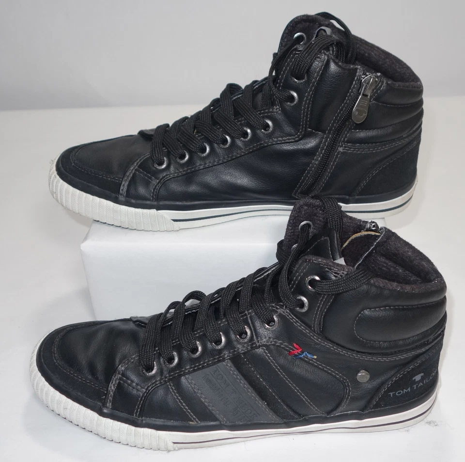 Tom Tailor 脚踝拉链鞋黑色 957872 男式 42 9.5 码 — 第 2/4 张图片