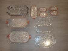 Temp-Tations/Tara Presentable Ovenware Old World ORANGE Lot of 12