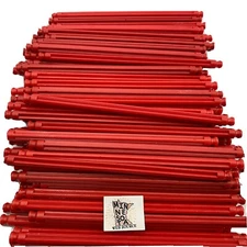 (100) NEW K’NEX / Knex Red Rods – 5-1/8" Standard Replacement Parts
