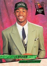 Vin Baker 1st Round Draft Pick Fleer Ultra 1993-94 Basketball Card #106