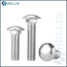M4 4MM CARRIAGE BOLTS CUP SQUARE DOME SCREWS A2 STAINLESS STEEL DIN 603