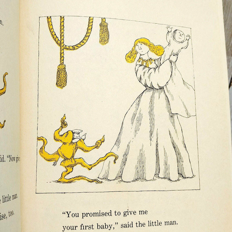 Rumpelstiltskin Vintage Book, 1973 2nd Printing by Edith Tarcov, Edward